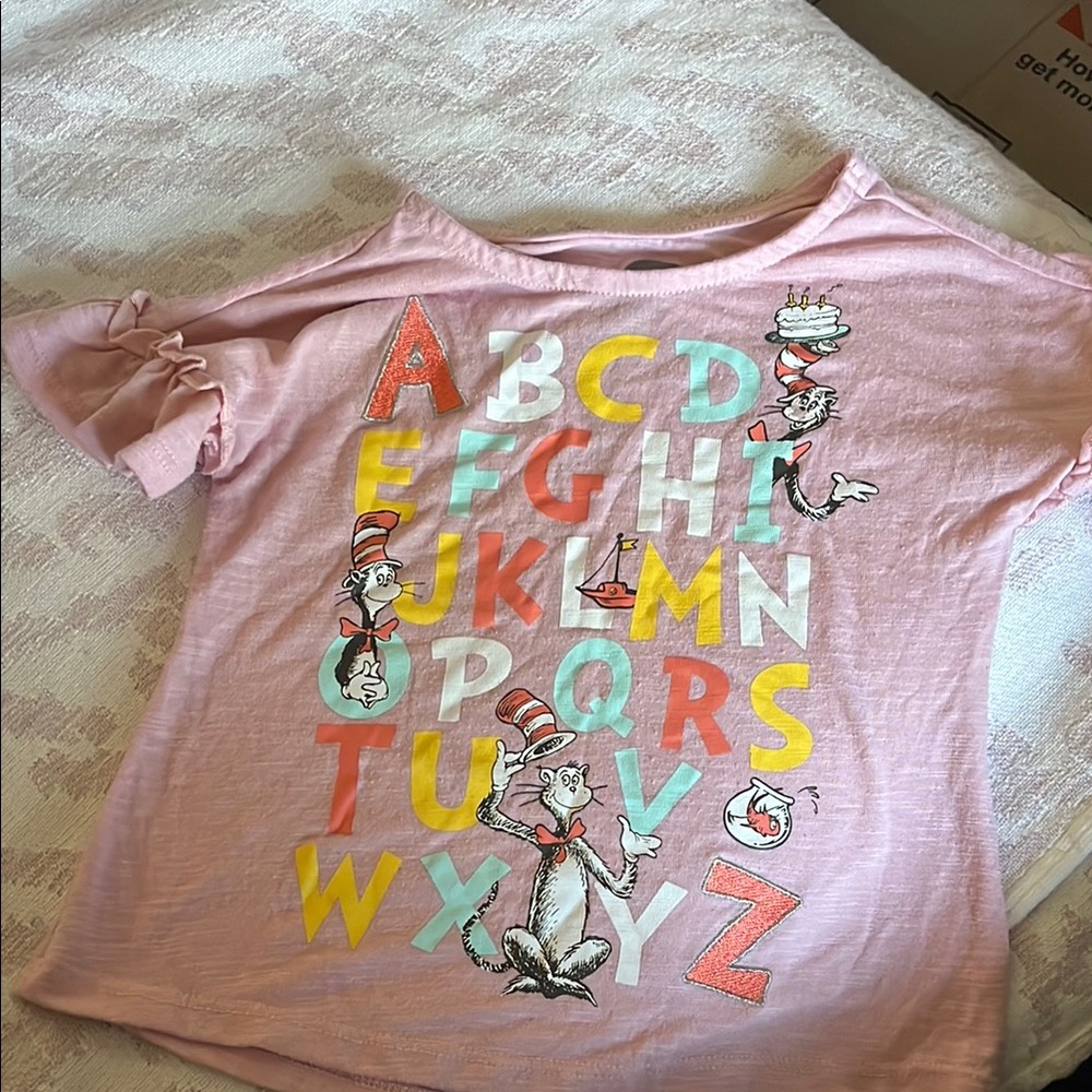 Dr. Seuss Pink Alphabet Kids T-Shirt